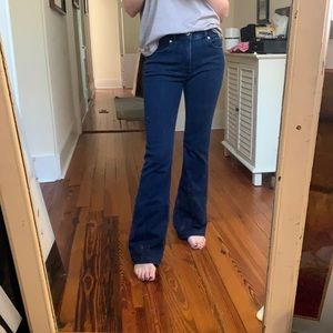 Express Slim Flare High Rise